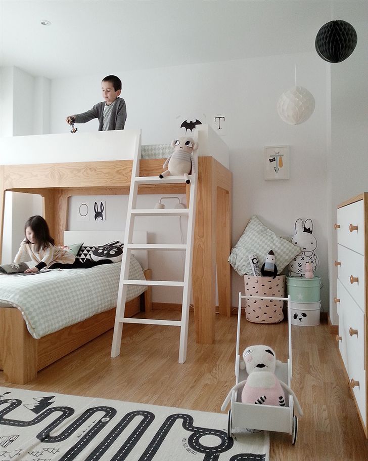 Современная детская комната в эко стиле